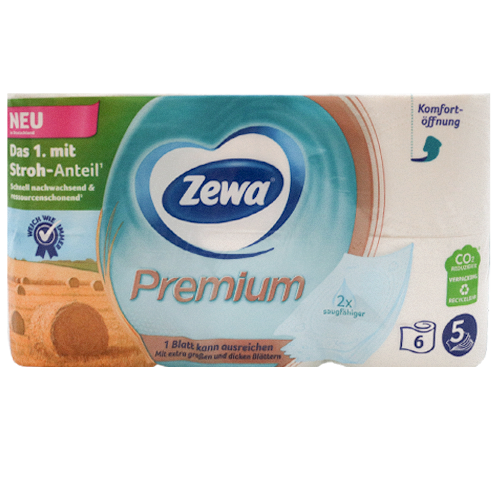 Zewa Premium Toilettenpapier 5-lagig 6x110 Blatt