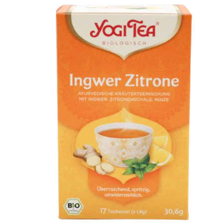 Yogi Tea Bio Tee Ingwer Zitrone 30,6g 17 Beutel