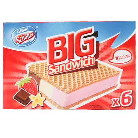 Nestlé Schöller Eis Big Sandwich 6 Stück