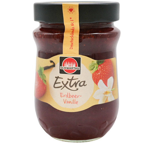 Schwartau Extra Erdbeer-Vanille Konfitüre 340g