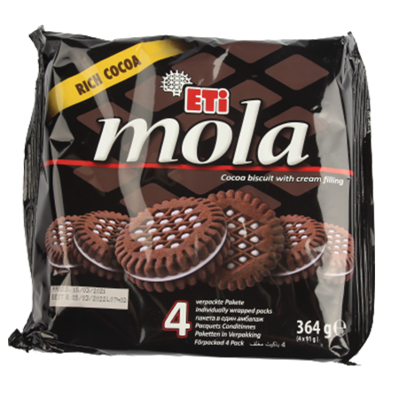 Eti Mola Kakaokekse mit Cremefüllung