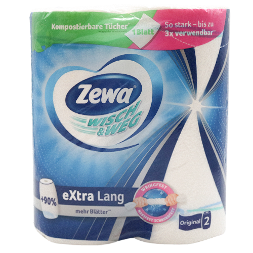 Zewa Wisch & Weg Design extra lang 2x72 Blatt