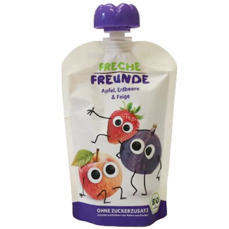 Erdbär Freche Freunde Bio Apfel, Blaubeere, Johannisbeere & Brombeere 100g