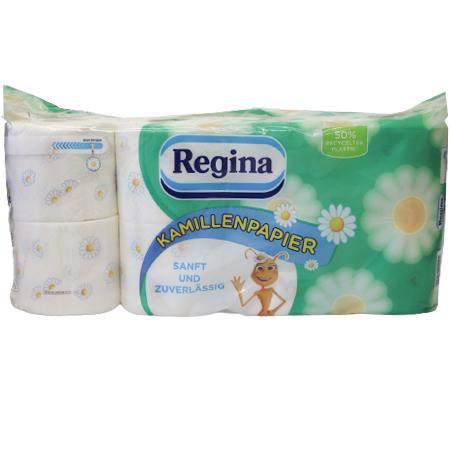 Regina Toilettenpapier Kamillenpapier 3-lagig 8x1
