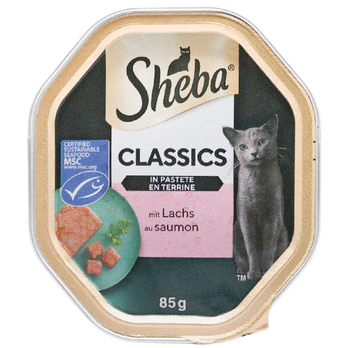 Sheba Schale Classics in Pastete mit Lachs 85g