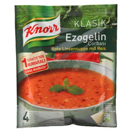 Knorr Ezogelin Corbasi - Rote Linsensuppe mit Reis