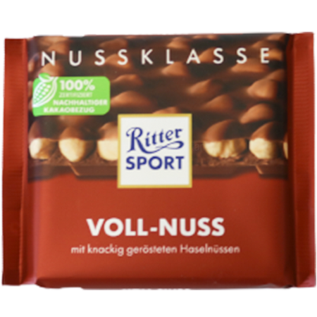 Ritter Sport Nussklasse Voll-Nuss 100g