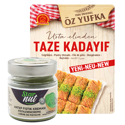 ÖZ Yufka Frisch Teigfäden Kadayif 400g und Pistaz