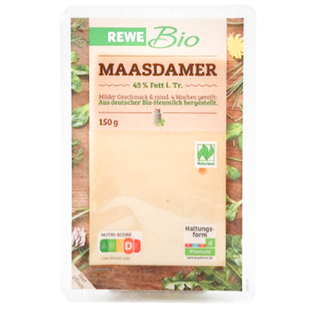 REWE Bio Naturland Maasdamer 45% Fett