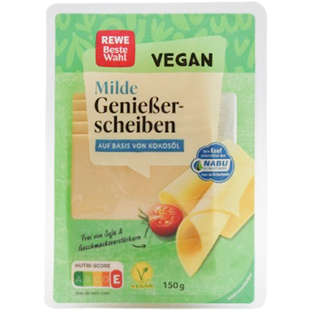 REWE Beste Wahl Vegane Genuss Scheiben mild 150g