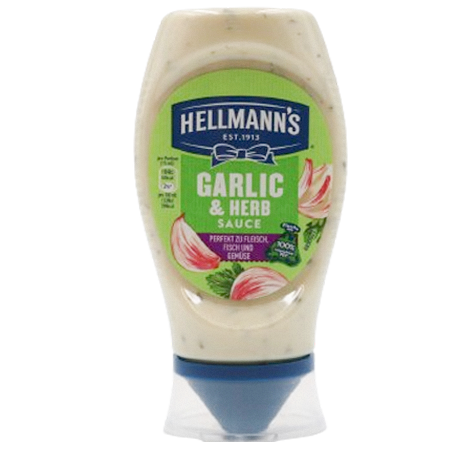 Hellmann's Garlic & Herb Sauce 250ml