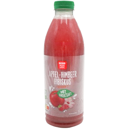 REWE Beste Wahl Apfel Himbeer Hibiskus Saft