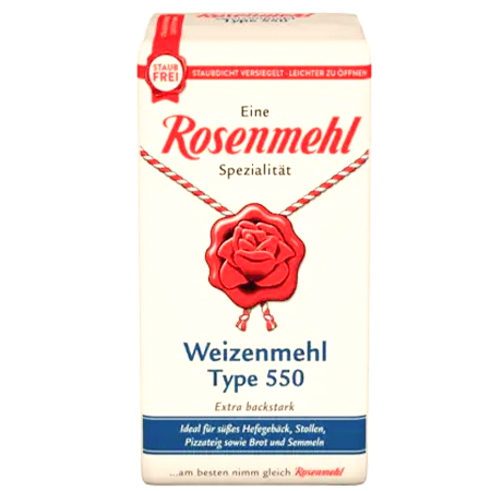 Rosenmehl Weizenmehl Type 550 1kg