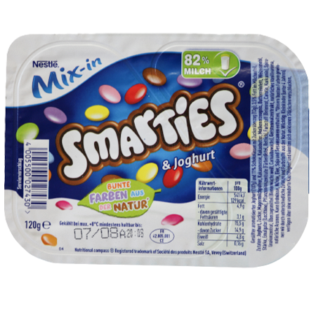 Nestlé Smarties & Vanillejoghurt