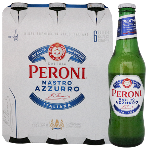 Peroni Nastro Azzurro Lagerbier 6x0,33l