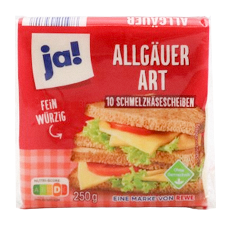 ja! Schmelzkäsescheiben Allgäuer Art 250g