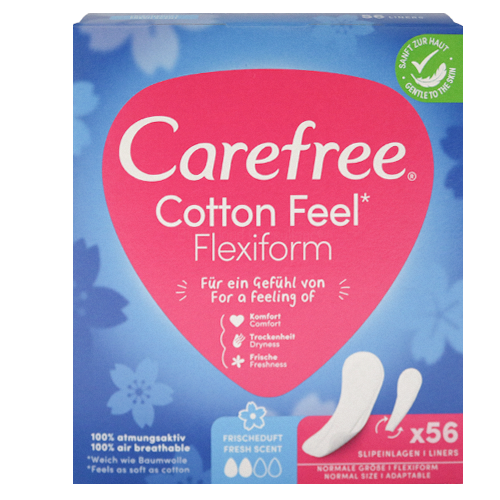 Carefree Slipeinlagen Cotton Feel Flexiform 56 St