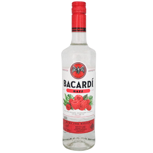 Bacardi Razz Spirituose mit Rum und Himbeergeschm