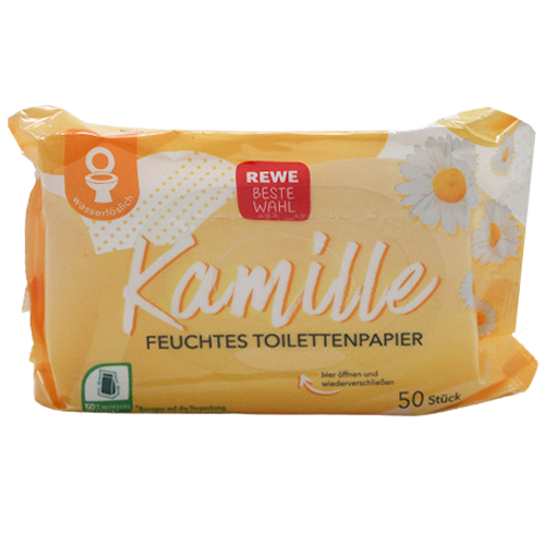 Rewe Beste Wahl Feuchtes Toilettenpapier Kamille 