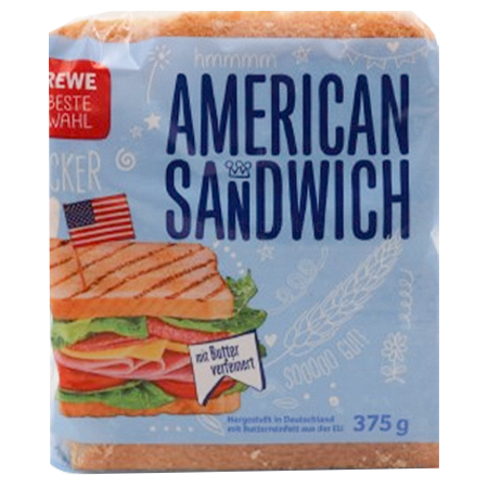 REWE Beste Wahl American Sandwich 375g