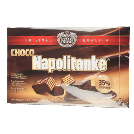 Kras Napolitanke Choco mit Schokoladenüberzug