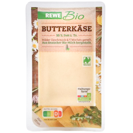 REWE Bio Butterkäse 50% Fett