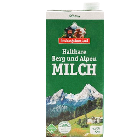 Berchtesgadener Land Haltbare Bergbauern-Milch 1,