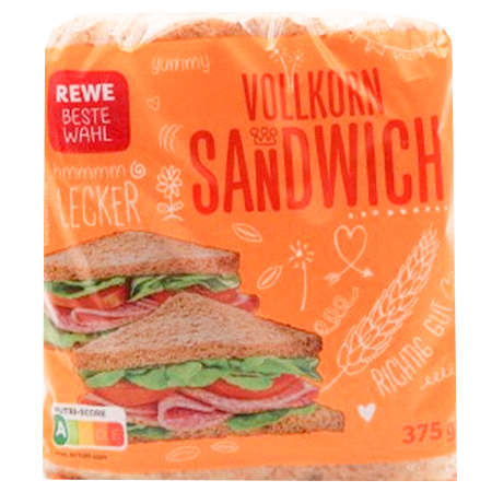REWE Beste Wahl Vollkorn Sandwich 375g