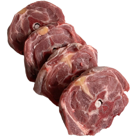 Lammhals geschnitten