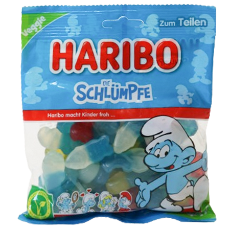 Haribo Fruchtgummi Schlümpfe Vegetarisch 175g