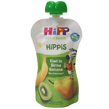 Hipp Hippis Charlie Zebra Bio Kiwi in Birne-Banan