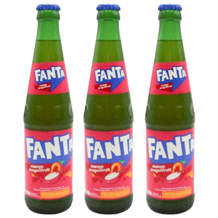 Fanta Mango Drachenfrucht 0,33l Glasflasche