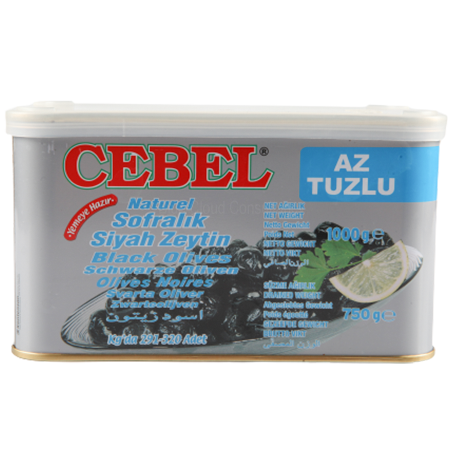 Cebel Oliven schwarz salzarm - Zeytin Siyah Az Tu