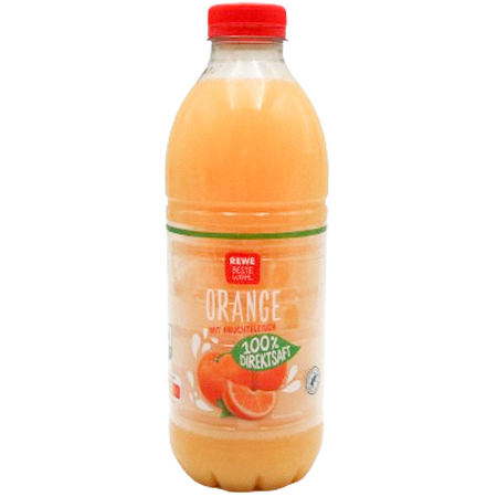 REWE Beste Wahl Orangensaft mit Fruchtfleisch 1l