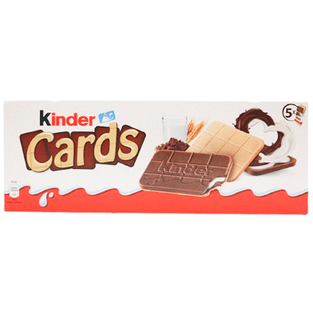 Kinder Cards 128g, 5 Stück