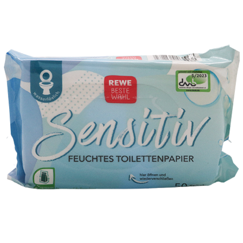 Rewe Beste Wahl Feuchtes Toilettenpapier Sensitiv