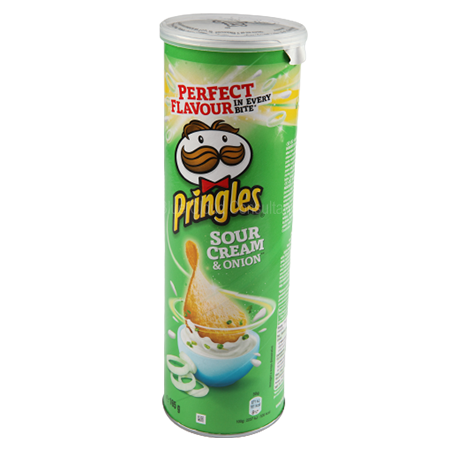 Pringles Sour Cream & Onion Chips 165g
