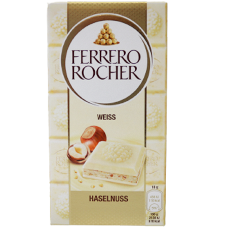 Ferrero Rocher Haselnuss Tafel Weiß
